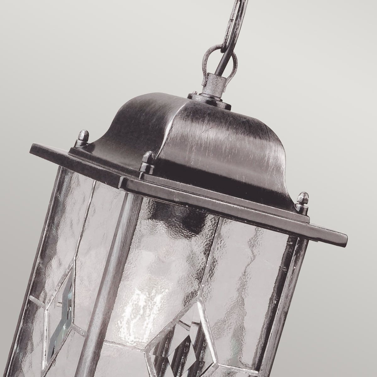 Wexford Classic Leaded Glass Chain Lantern