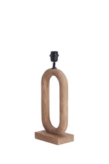 Natural Wood Lamp Base, 20x12x44 cm, Paceco Collection