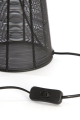 Elegant Black Aboso Table Lamp 42 cm