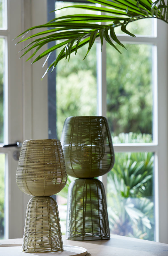 Emerald Glow Table Lamp Ø24x54 cm
