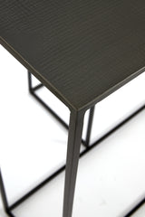 Title: Zayn Black Console Set - Sleek Dimensions 96.5x24x70 cm + 119.5x30.5x78.5 cm