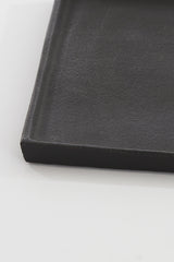 Elegant Rectangular Maes Black Plate 30x17.5x1 cm