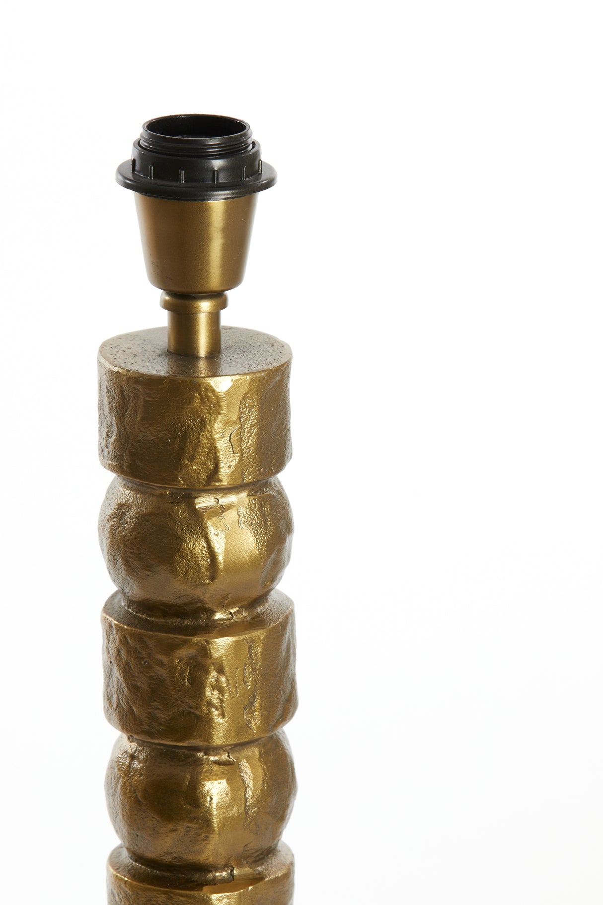 Bronze Akti Lamp Base with Antique Finish, Ø13x58 cm