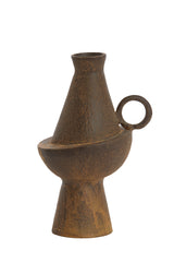 Antique Brown Mosima Decorative Vase - 13x11x20.5 cm