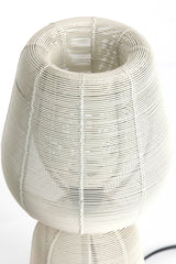 Cream Elegance: Aboso Table Lamp Ø18x42 cm