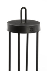 Sleek Black LED Table Lamp Ø13x50 cm - Isalo Design