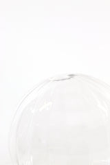 Gold and Clear Glass Triple Light Floor Lamp 162 cm