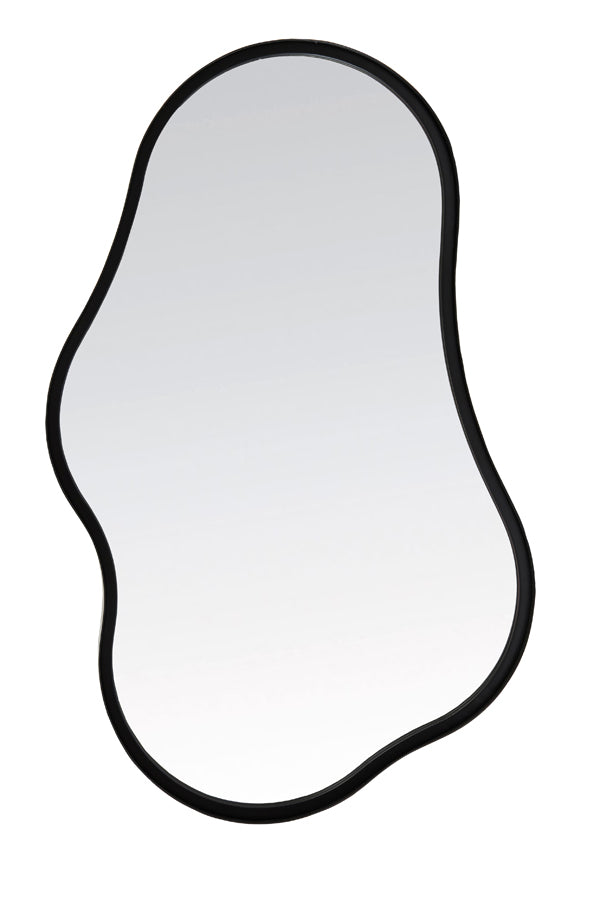 Levu Matte Black Wall-Mounted Mirror 39x4x59 cm