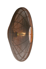 Rustic Modern Pendant Lamp - Matt Dark Brown Finish