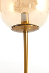 Amber Gold Medina Glass Table Lamp, 20x43 cm