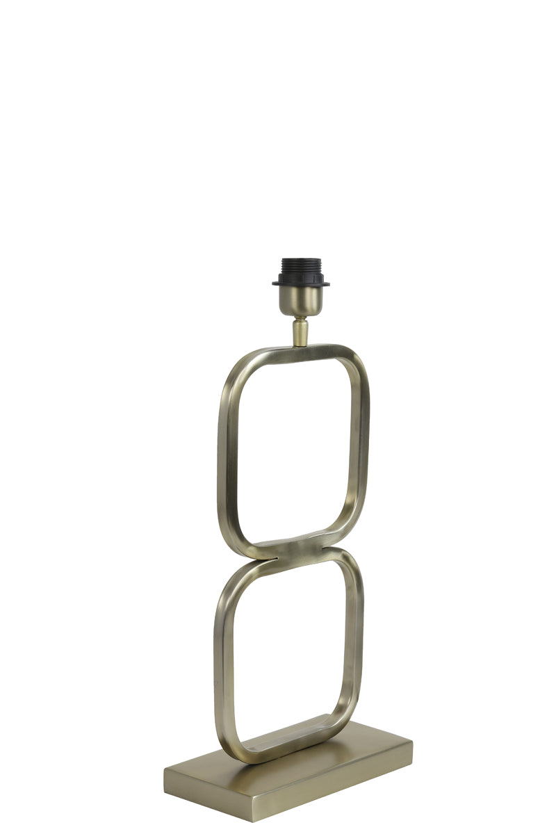 Elegant Lutika Light Gold Lamp Stand - Dimensions 23x11.5x46 cm