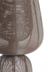 Elegant Dark Brown Table Lamp Ø24x54 cm - Aboso Collection