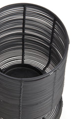 Dioso Matt Black Tealight Holder Ø15x25 cm