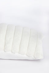 Velvet Cream Lumbar Cushion 60x30 cm
