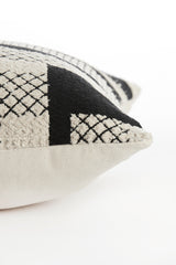 Elegant Cesena Black & Beige 45x45 cm Cushion Cover