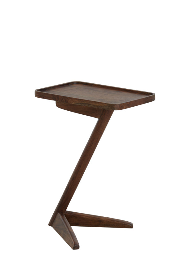 Acacia Wood Side Table 45x42x63 cm - Qiano Design