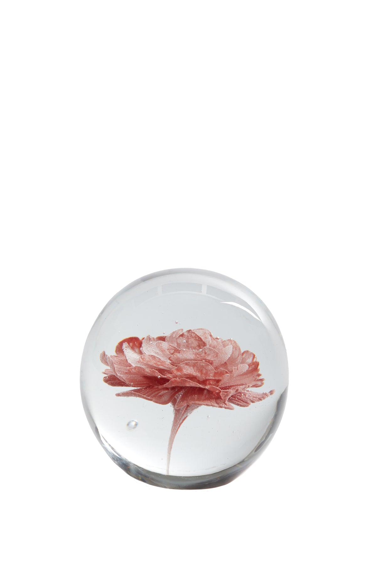 Blush Bloom Glass Ornament Ø8x8 cm