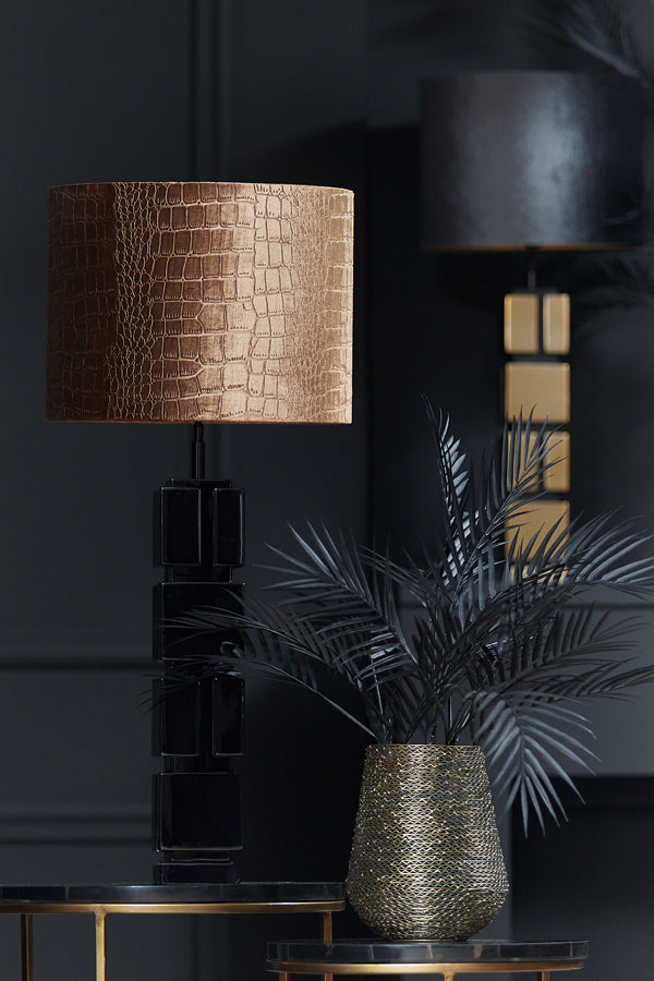 Elegant Caio Black Lamp Base, 11x11x68 cm