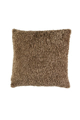 Cozy Square Pillow in Earthy Brown Tone