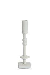 Elegant 6x6x23 cm Kabira Cream Candle Holder