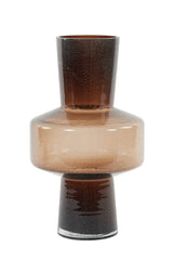 Elegant Brown Glass Vase Ø23.5x42 cm - Trasmo Collection