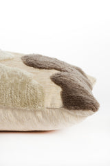 Rectangular Cetuno Pillow in Cream and Dark Brown
