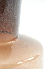 Elegant Brown Glass Vase Ø23.5x42 cm - Trasmo Collection