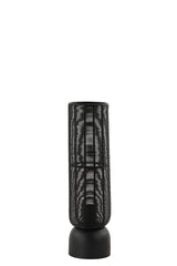 Elegant Black Table Lamp 11x39.5 cm - Lezuza Matte Finish