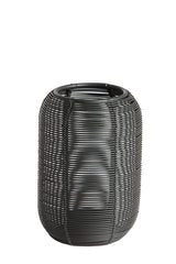 Matte Black Bianu Tealight Holder 9x13 cm