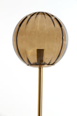 Elegant Magdala Floor Lamp with Brown & Gold Glass, 3L E14, 38x20x162 cm