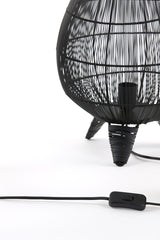 Sleek Yumi Black Table Lamp, 28x37 cm