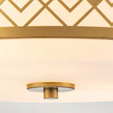 Ziggy 2lt Medium Flush - Lacquered Gold Lacquered Gold