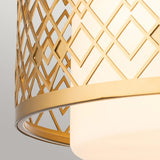 Ziggy 2lt Medium Flush - Lacquered Gold Lacquered Gold