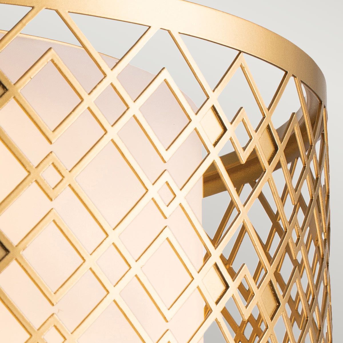 Ziggy 2lt Medium Flush - Lacquered Gold Lacquered Gold