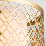 Ziggy 2lt Medium Flush - Lacquered Gold Lacquered Gold