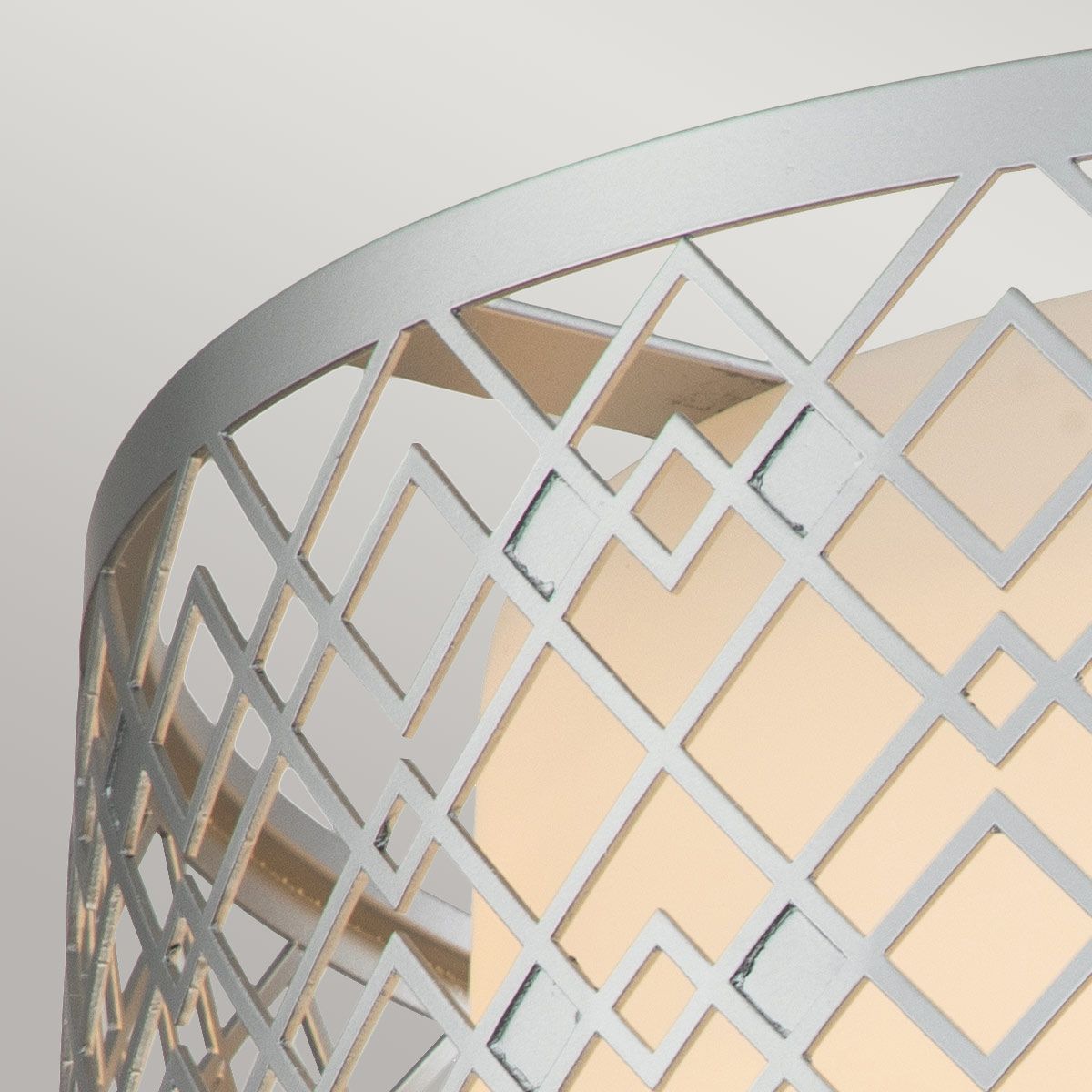 Ziggy 2lt Medium Flush - Lacquered Silver Lacquered Silver