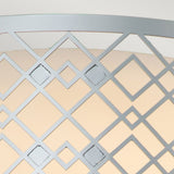 Ziggy 2lt Medium Flush - Lacquered Silver Lacquered Silver