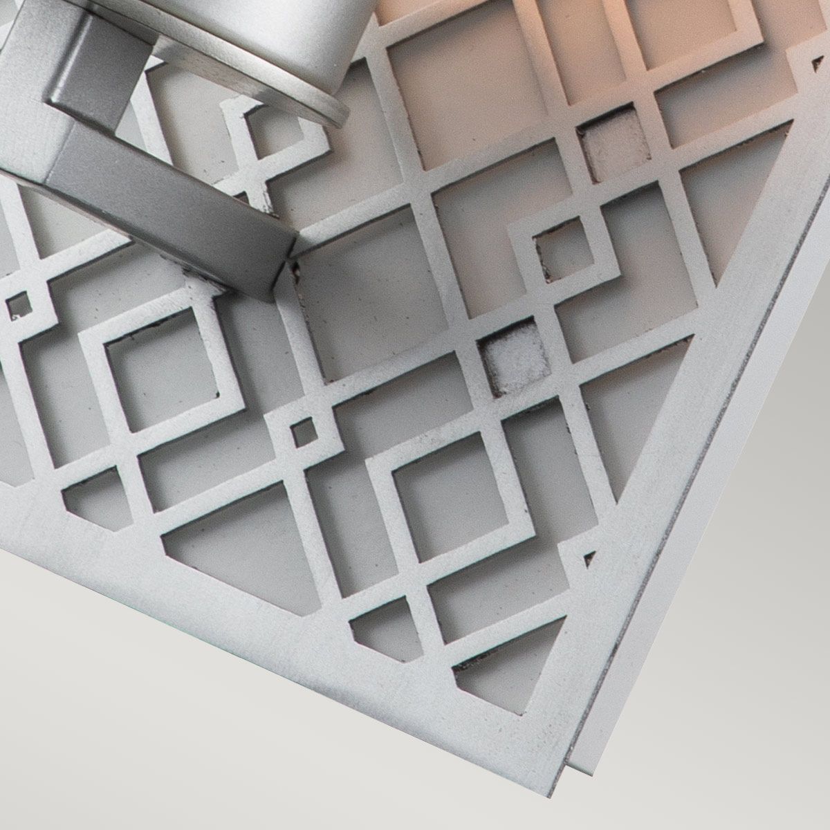 Ziggy 1lt Wall light - Lacquered Silver Lacquered Silver