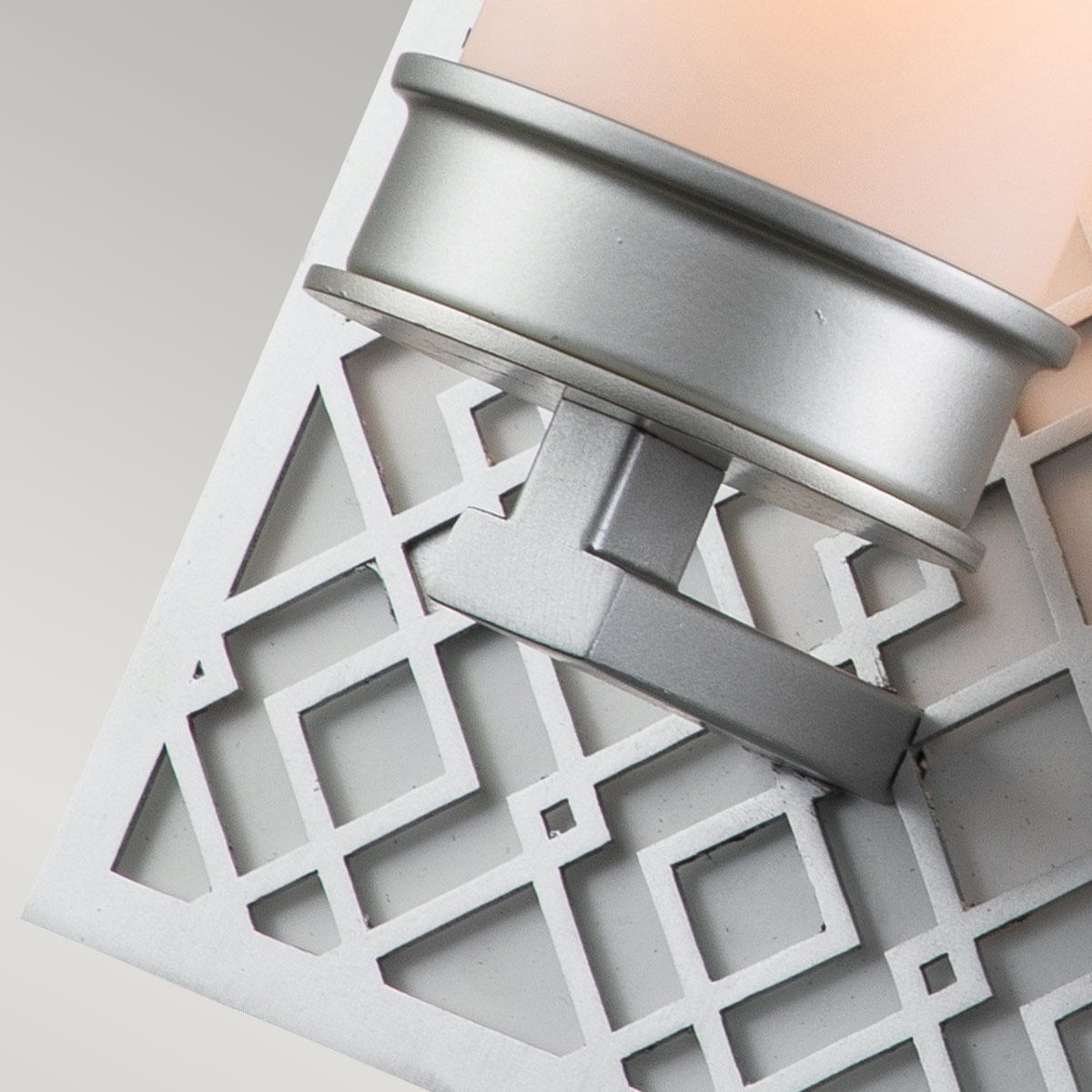 Ziggy 1lt Wall light - Lacquered Silver Lacquered Silver