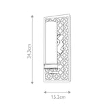 Ziggy 1lt Wall light - Lacquered Silver Lacquered Silver