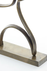 Antique Bronze Decorative Face on Stand 33x8x48 cm