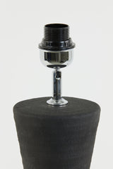 Sleek Black Ceramic Lamp Base (Ø18.5x51 cm) - Ayla Design