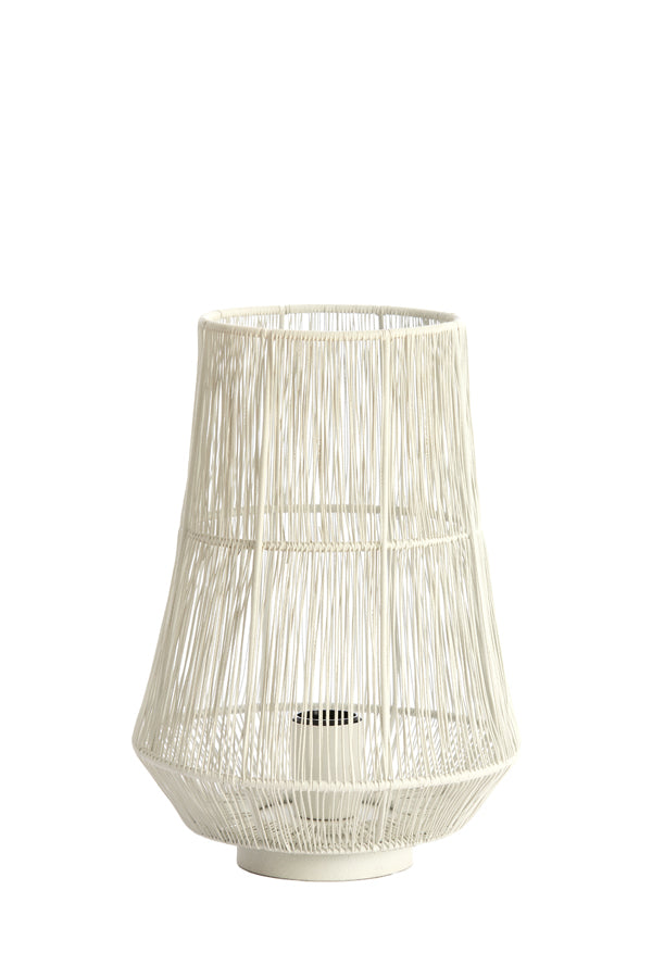 Elegant Cream Banjar Table Lamp 24x33 cm