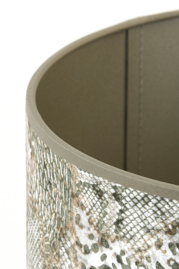 Rustic Charm: Keyon Brown Cylindrical Shade (30x30x21 cm)