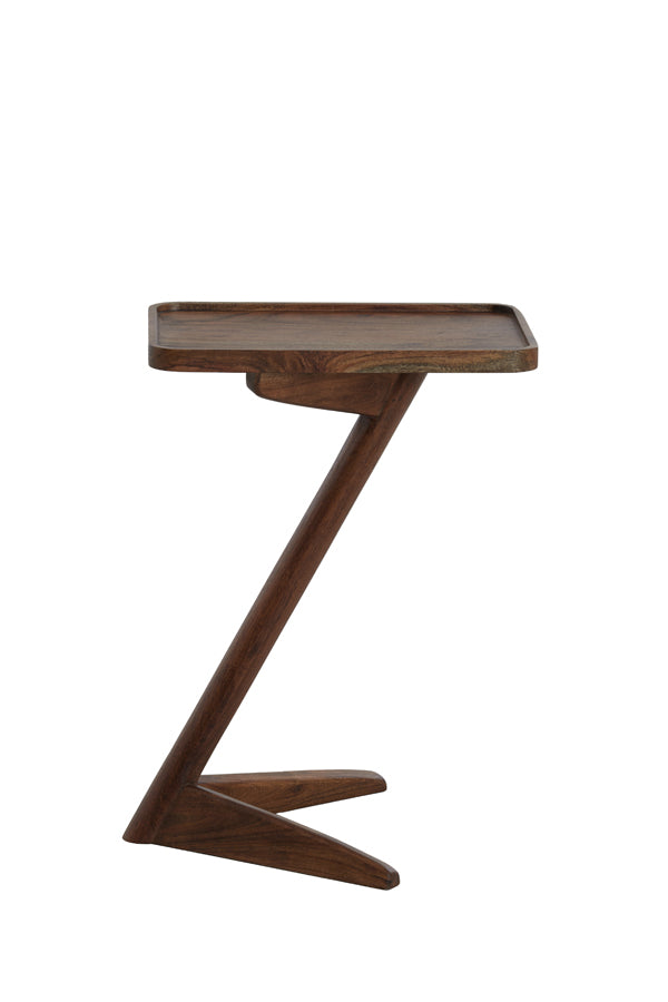 Acacia Wood Side Table 45x42x63 cm - Qiano Design