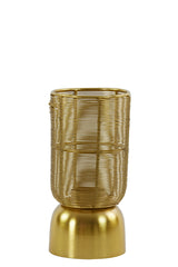 Lezuza Light Gold Hurricane Candle Holder Ø10x21 cm