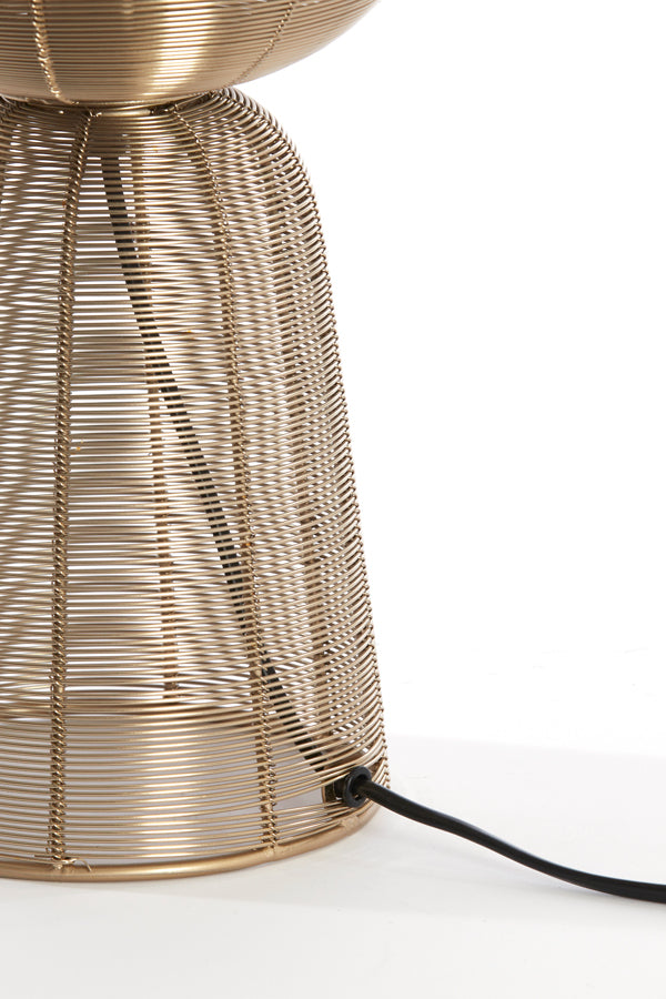 Elegant Light Gold Table Lamp 18x42 cm Aboso Design