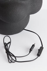 Matte Black Carilo Ceramic Lamp Base - 33x50 cm