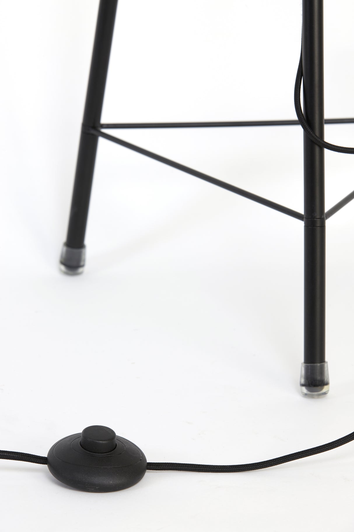 Elegant Black Tripod Floor Lamp Ø42x132 cm - Plumeria Design