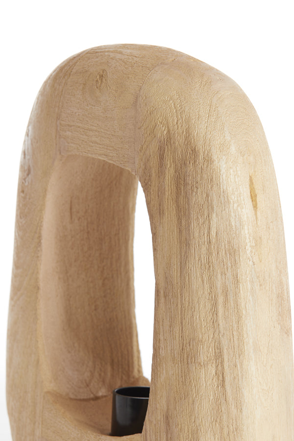 Natural Wood Kelafo Table Lamp 33x10x40 cm - Matte Finish